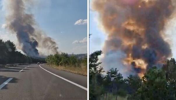 Veliki šumski požar u Sjevernoj Makedoniji