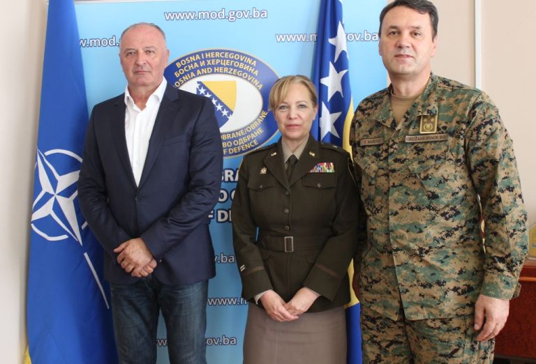 Helez i Mašović s komandanticom NATO-a: Podrška integritetu institucija odbrane i sigurnosti BiH