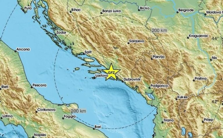 Zemljotres jačine 4,4 stepena po Richteru pogodio Bosnu i Hercegovinu, epicentar na granici sa Hrvatskom