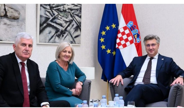 Sastanak u Zagrebu: Čović i Krišto sa Plenkovićem