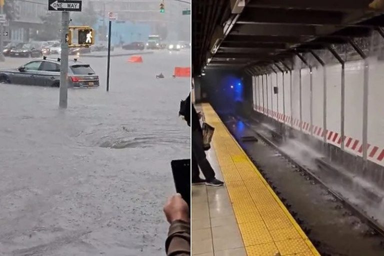 Velike poplave pogodile New York: Blokiran saobraćaj, ulice se pretvorile u rijeke