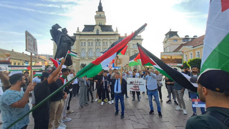 Protest podrške narodu Palestine u Novom Sadu