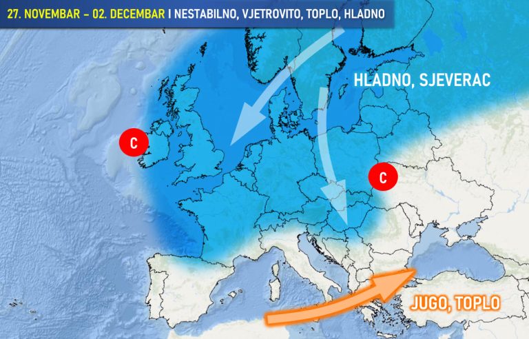 Do daljnjeg nas očekuje dosta padavina, postoji rizik i od poplava! U petak nakratko pravo proljeće