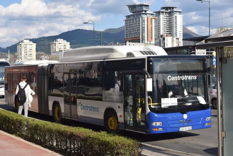 Centrotrans će danas od 17 sati besplatno voziti putnike u Kantonu Sarajevo