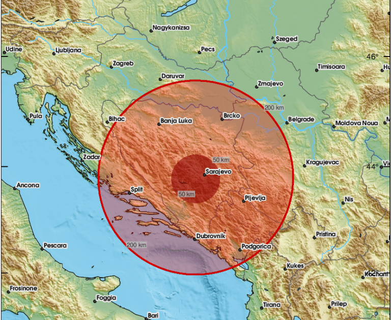 Zemljotres pogodio BiH, moguće da se desio i drugi ubrzo: ‘Probudilo me, zatreslo duže’